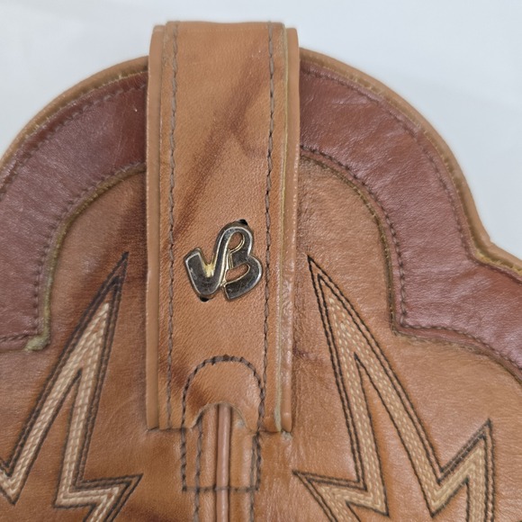 Jeenz Bootz Leather Hi Heel Boots Womens Size‎ 5.5M J504 USA Made Vintage - Picture 8 of 9